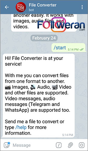 تبدیل فرمت فایل ها با ربات File Converter در تلگرام
