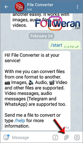 تبدیل فرمت فایل ها با ربات File Converter در تلگرام
