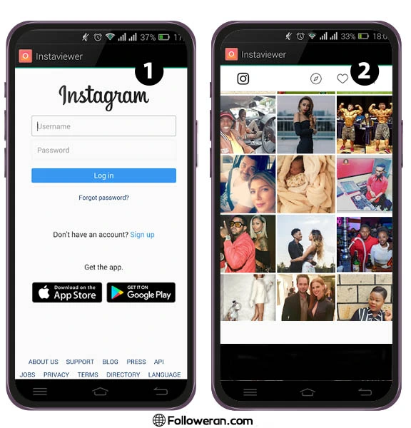 نرم افزار Instagram Viewerبرای دیدن پیج پرایوت اینستاگرام