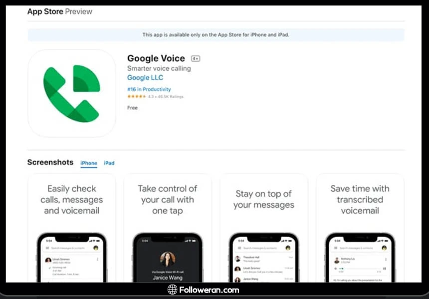 ساخت اکانت گوگل ویس در گوشی ایفون