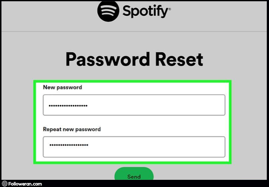 بازیابی یا reset پسورد فراموش‌شده اکانت اسپاتیفای