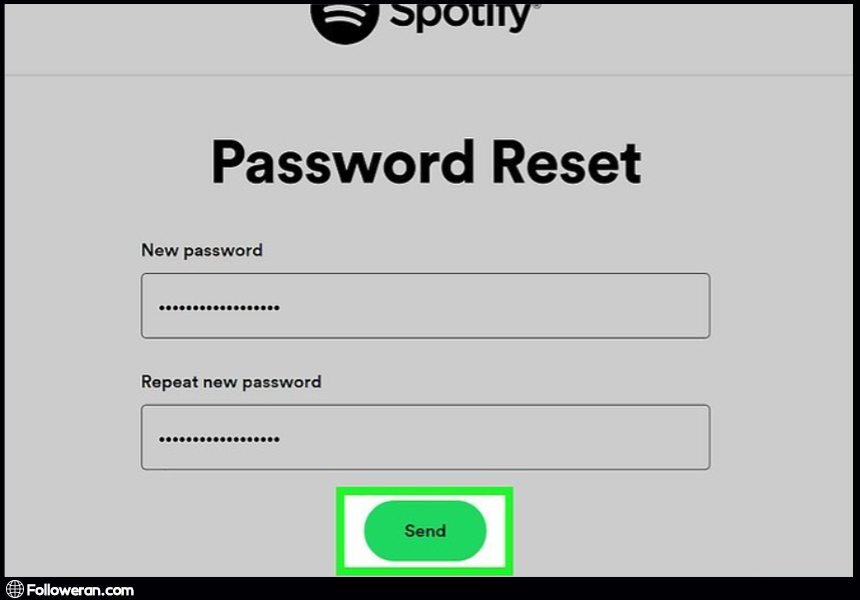 بازیابی یا reset پسورد فراموش‌شده اکانت اسپاتیفای