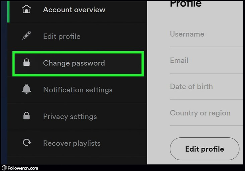 مراحل تغییر رمز عبور اسپاتیفای در اندروید، آیفون و دسکتاپ