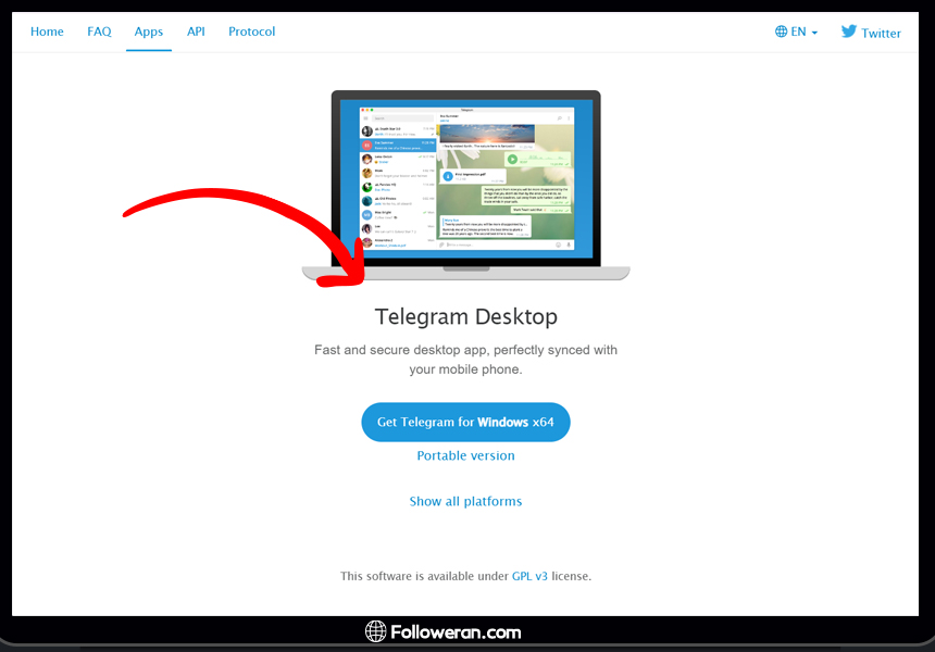 آموزش دانلود و نصب اپلیکیشن تلگرام در دسکتاپ