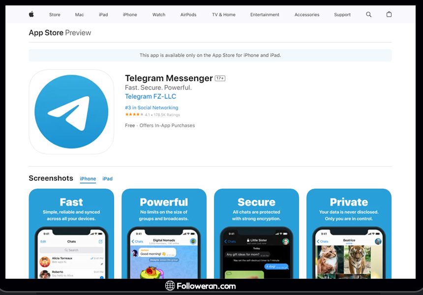 آموزش نحوه دانلود تلگرام در ایفون