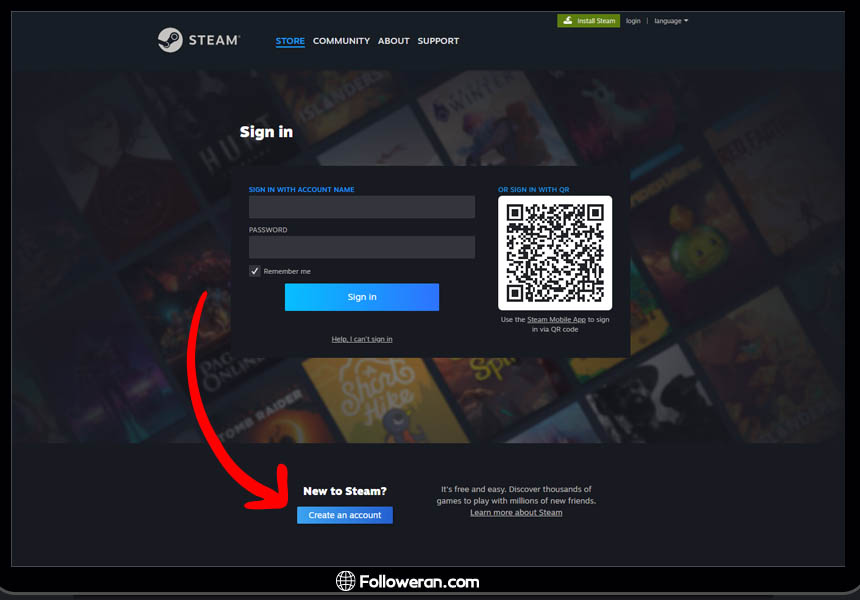 ساخت اکانت استیم در وب سایت برای کاموپیوتر و گوشی
