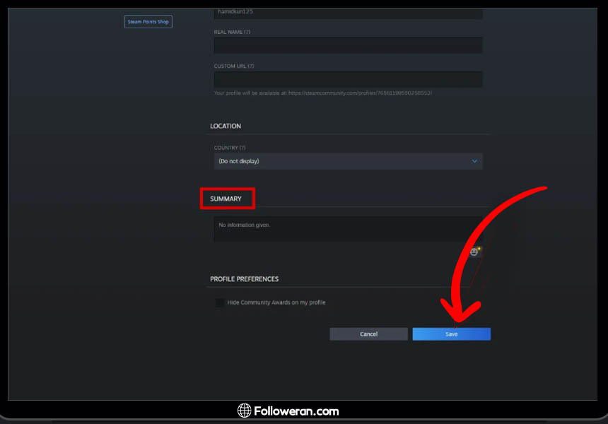 نحوه تنظیم پروفایل استیم بعد از ساخت اکانت