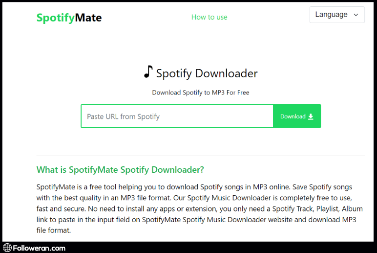 سایت Spotify mate