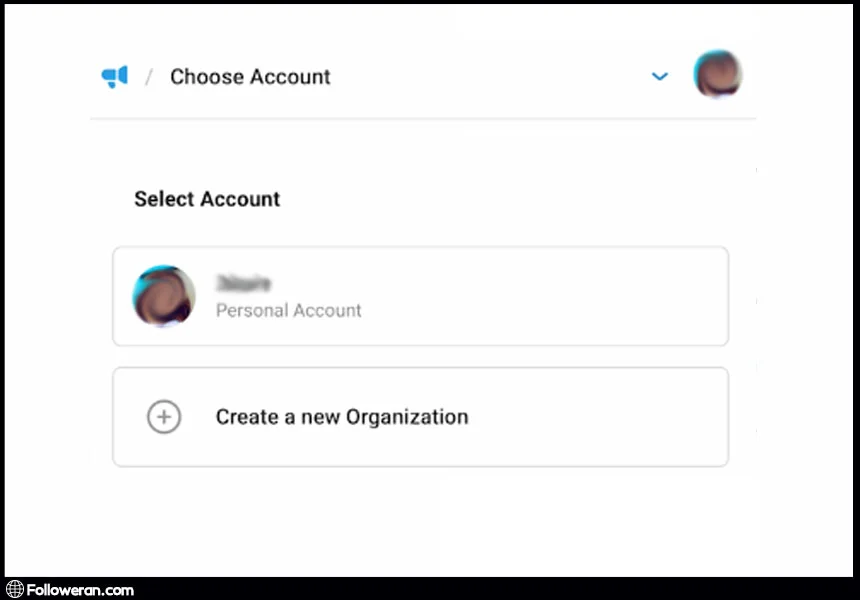 انتخاب یک حساب کاربری برای ورود به تلگرام ادز