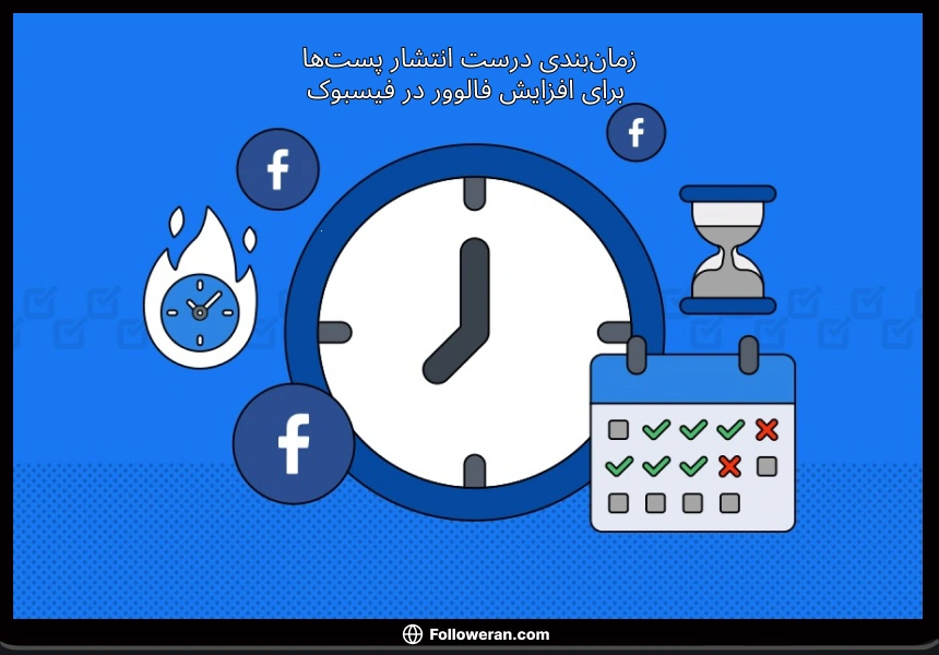 زمان‌بندی مناسب برای پست‌ها برای افزایش فالوور در فیسبوک