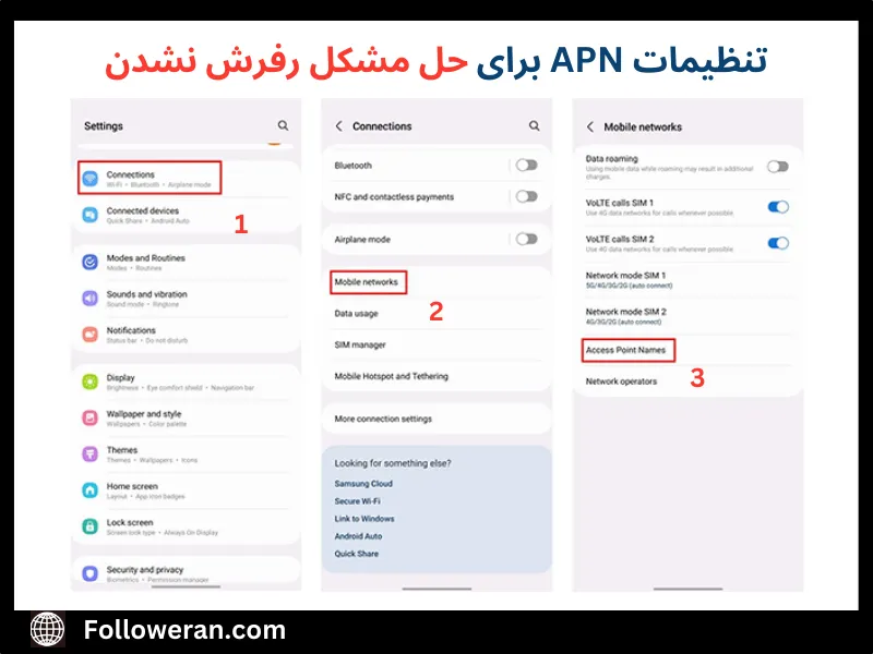 چرا صفحه اینستاگرام رفرش نمیشه