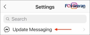 update messaging to active reply in instagram