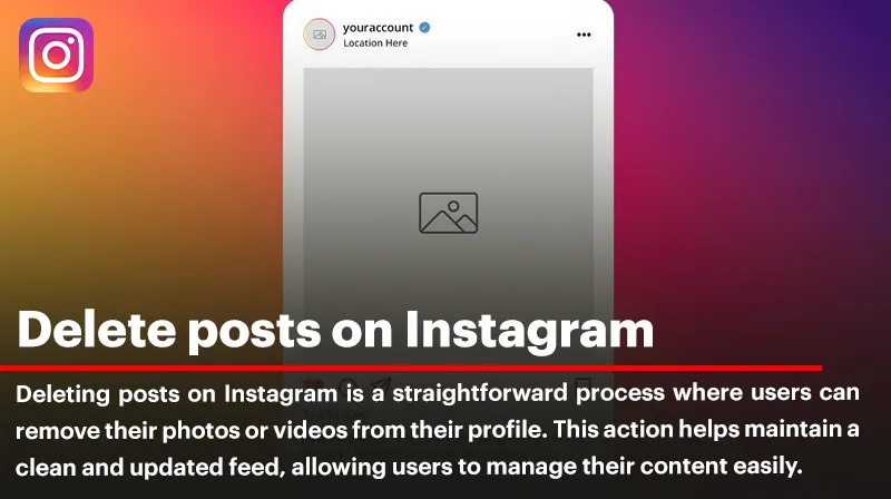 Delete posts on Instagram