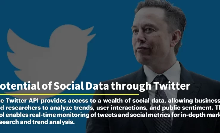 Illustration depicting the Potential of Social Data through Twitter API Subscriptions"
