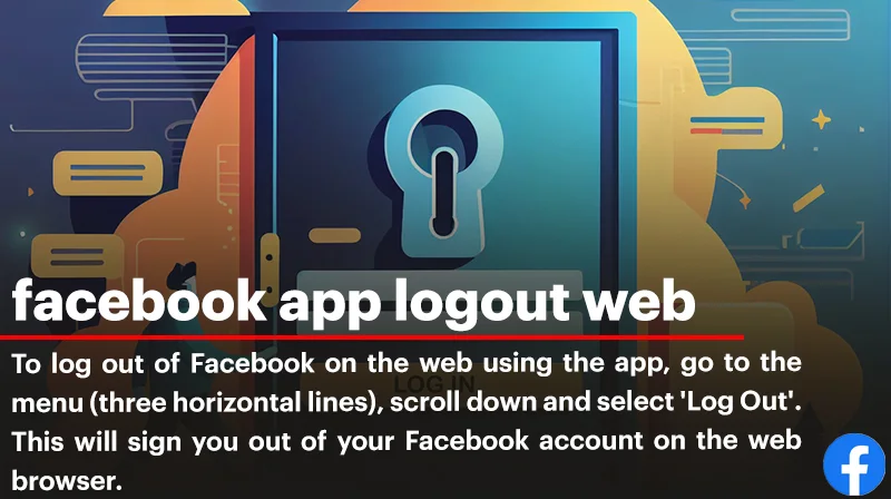 After a productive session on the Facebook app, ensure security by completing the Facebook app logout.