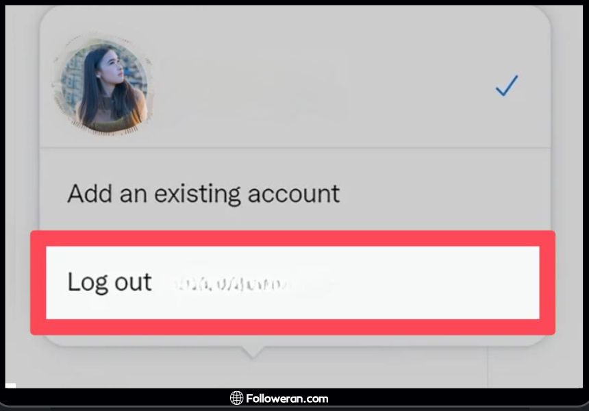 Log Out of X Account on Web