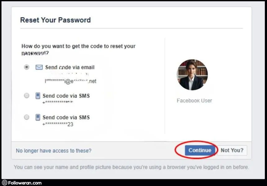 Initiating Recovery When You Forgot Password on Facebook - Step 3