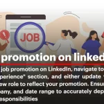 add job promotion on linkedin