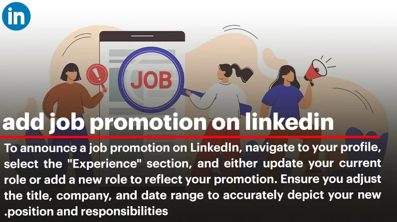 add job promotion on linkedin