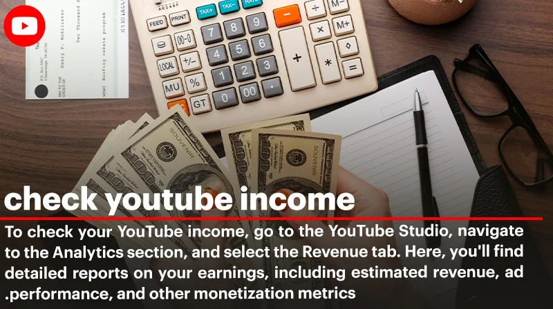 check youtube income