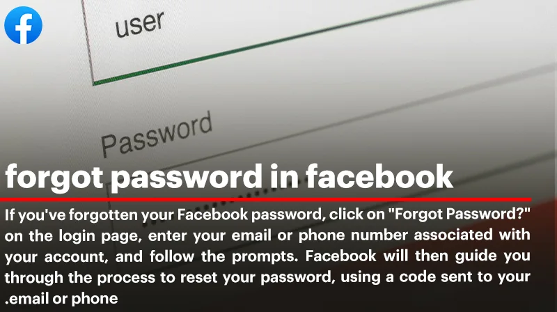 What to do when forgot password in facebook?