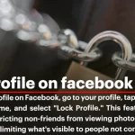 how lock facebook account