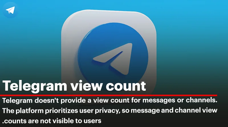 telegram view count