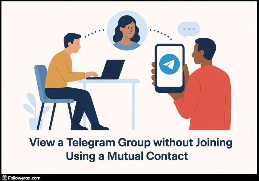 Method 1 - View a Telegram Group without Joining; Using a Mutual Contact 