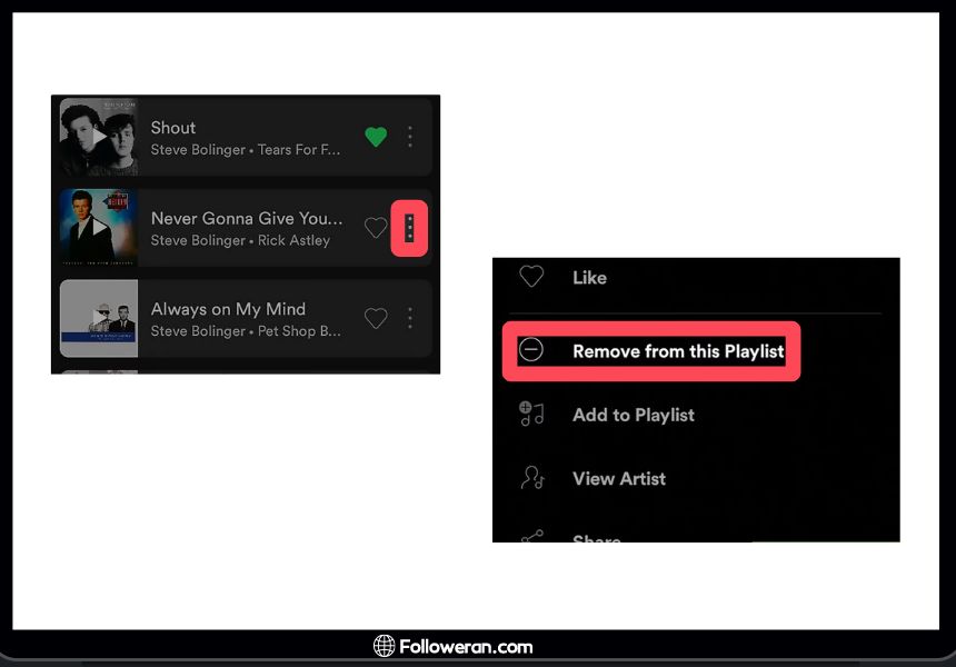 Removing Songs from Spotify Blend