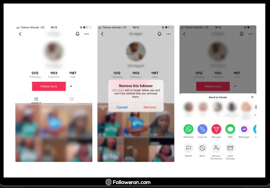 How to Remove a TikTok Follower Directly From Their Profile Page?