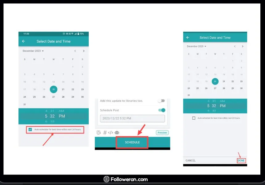 Schedule TikTok Posts on Android with RecurPost - step 3