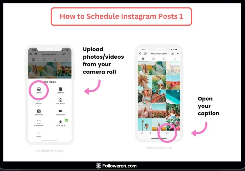 How to schedule Instagram posts - Content Creation and Upload