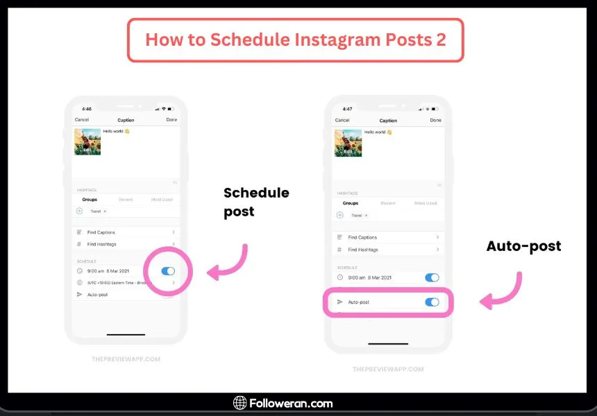 How to schedule Instagram posts -Scheduling Your Posts