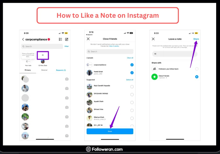 How to Like a Note on Instagram? step by step