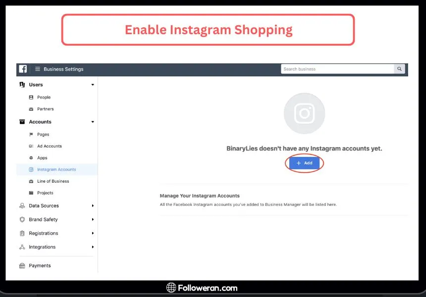 set up Instagram Shopping; Step 4: Enable Instagram Shopping