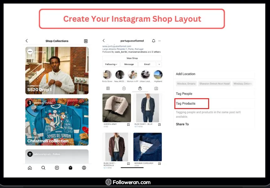 set up Instagram Shopping; Step 6: Create Your Instagram Shop Layout