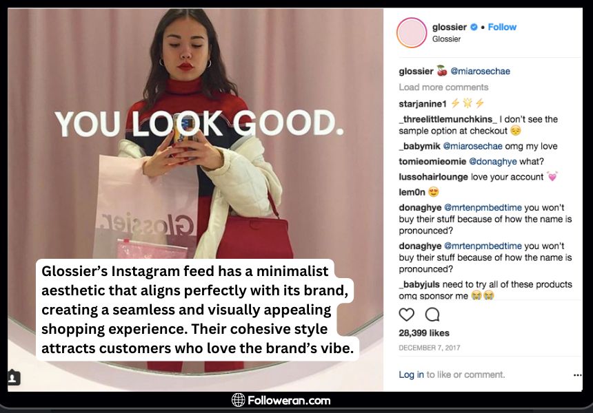 Example of a Successful Instagram Shop: Glossier