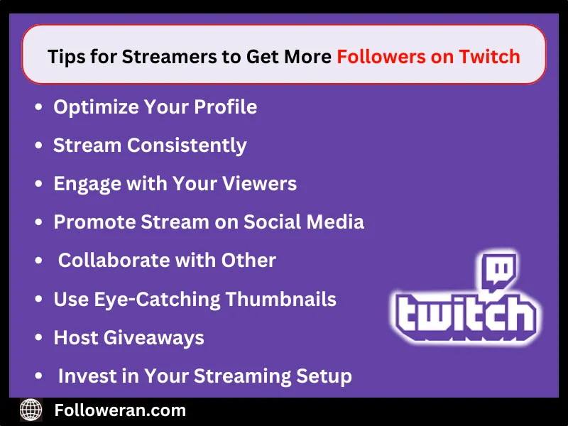 Tips for Streamers to Get More Followers on Twitch