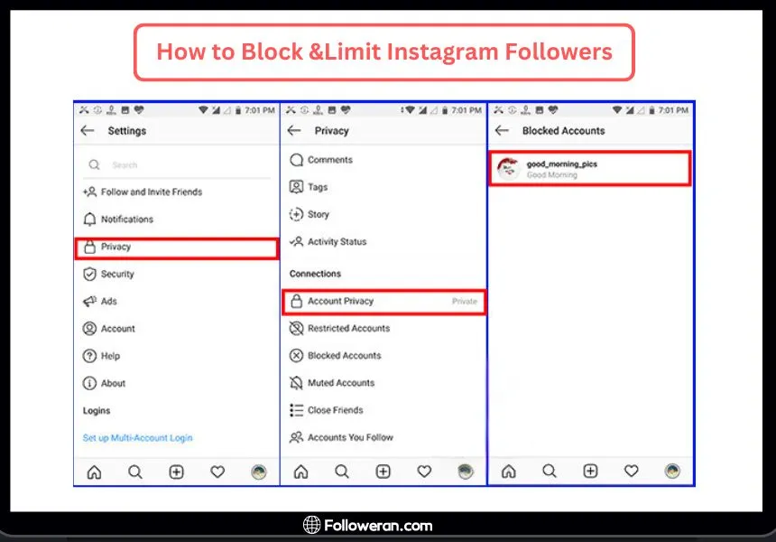 Hide Instagram Follower List: Block Specific Users