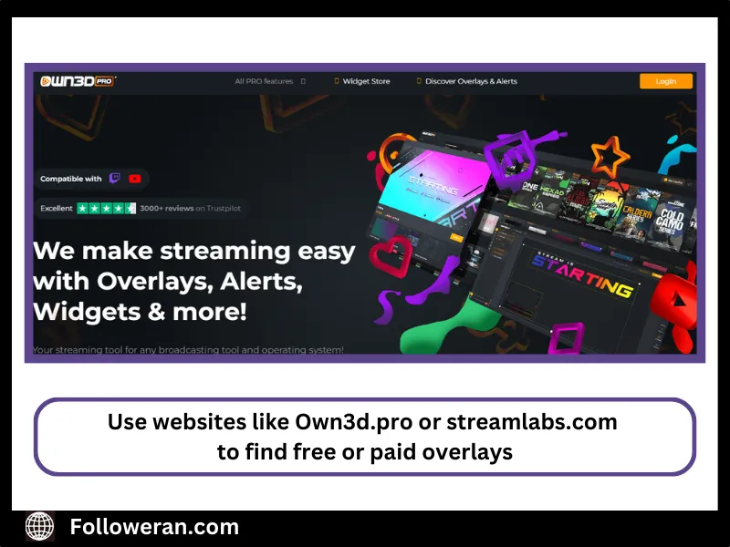 how to find overlays for streaming on twitch