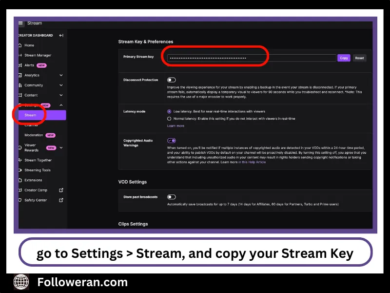 Access Your Stream Key on Twitch