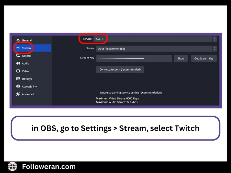 Connect Twitch to Your Streaming Software