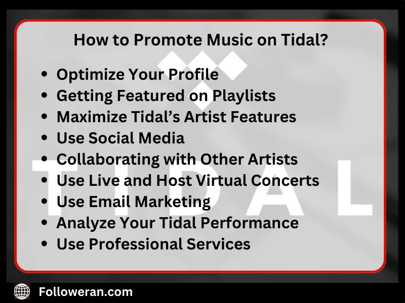 How to Promote Music on Tidal