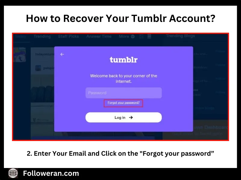 Tumblr account recovery