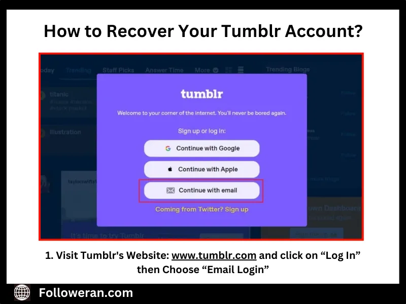 Guide for Tumblr account recovery