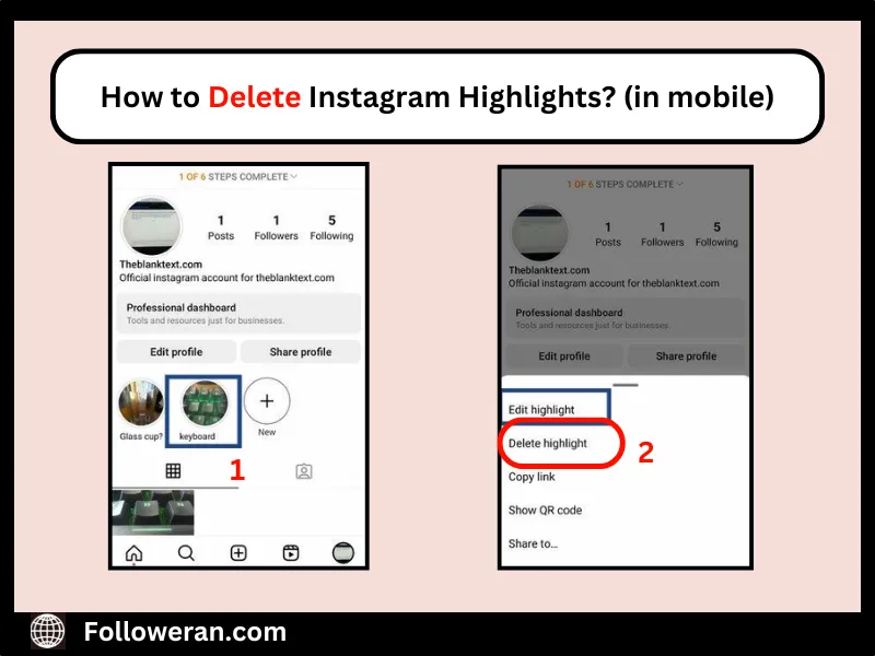 delete an entire highlight on instagram