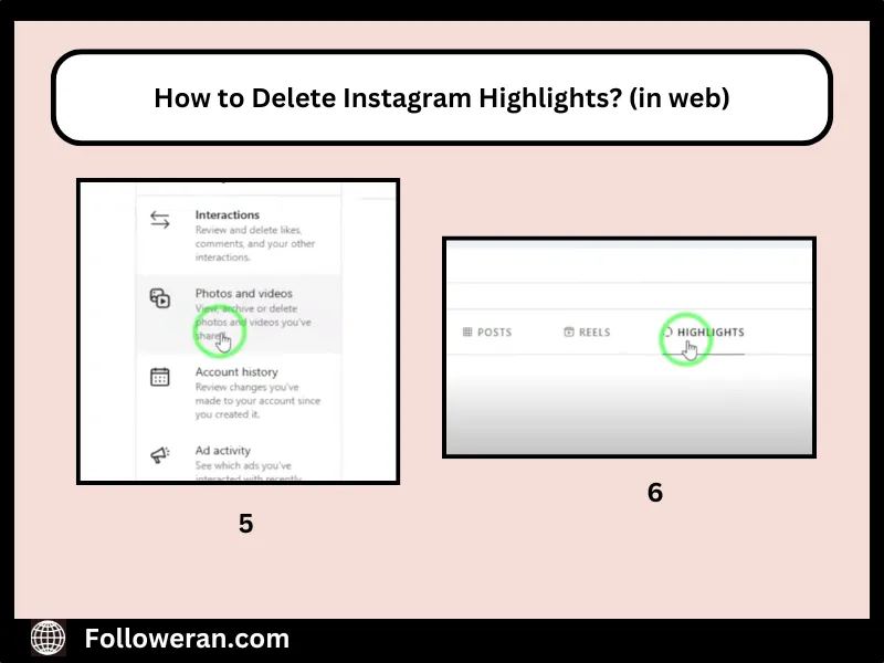 delete instagram highlights
