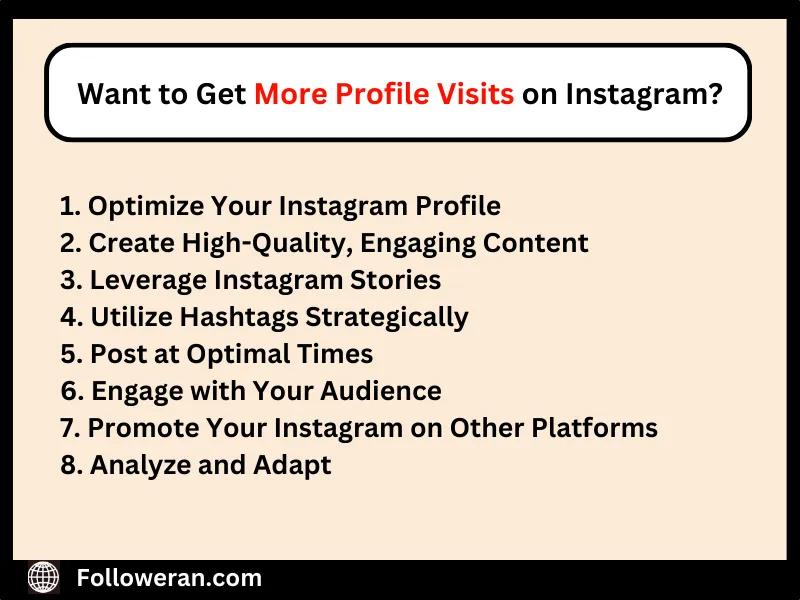 get more profile visits on instagram