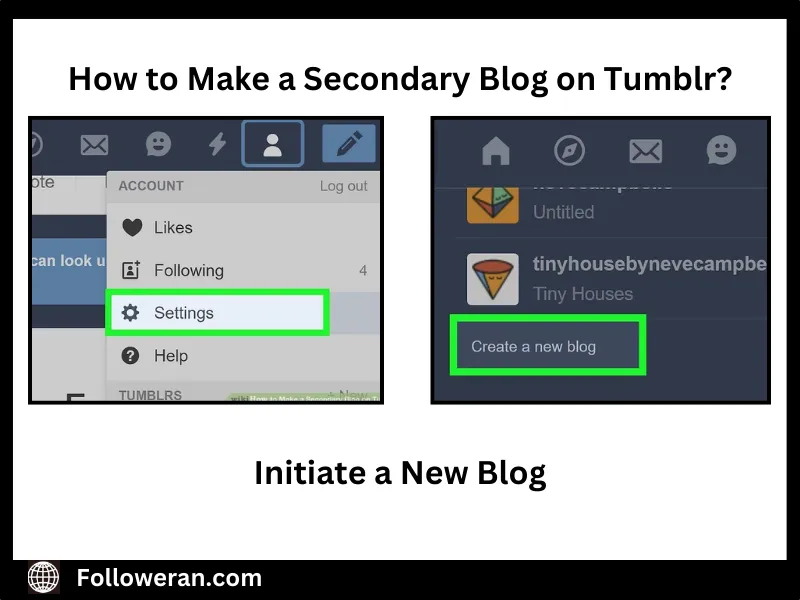 how to make a secondary tumblr blog primary