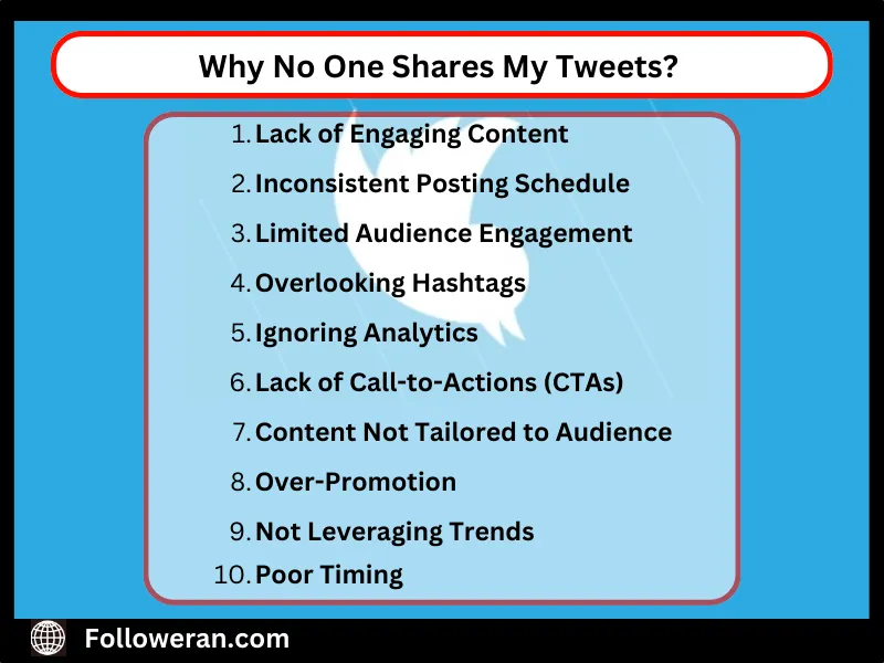 no one shares my tweets